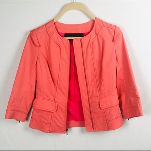 RACHEL Roy | Coral Pink Zip Jacket